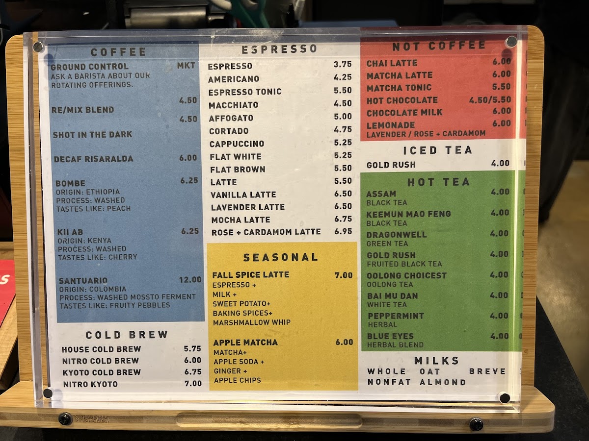 Portola Coffee Roasters Menu - Image 3